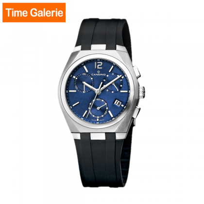 Candino CDOWC7509/2 Black Strap with Blue Dial Casual Men Watch